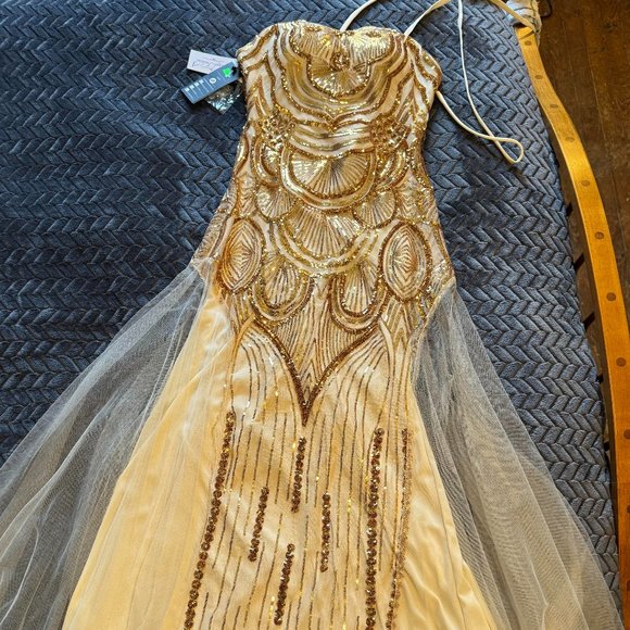 Angel Fashions Sequin Formal Dress - Picture 1 of 3